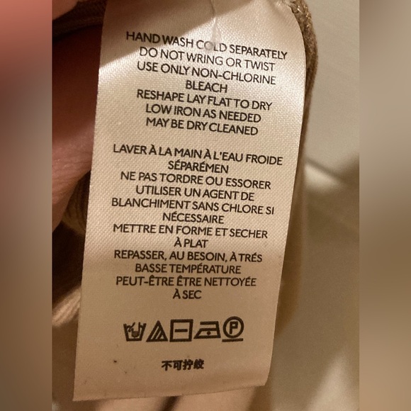 Anthropologie NWT Stretch Knit Mock Neck Sleeveless Dress Beige Woman Size Small - Picture 12 of 14